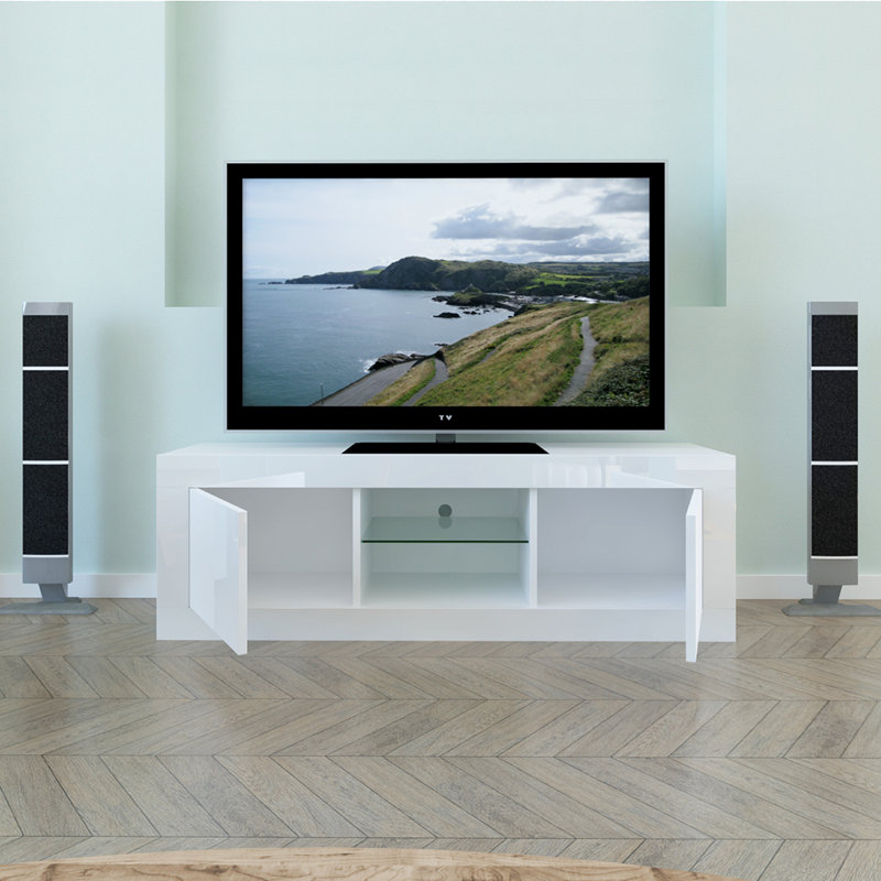 Unfinished TV Stand for TVs up to 60", White
