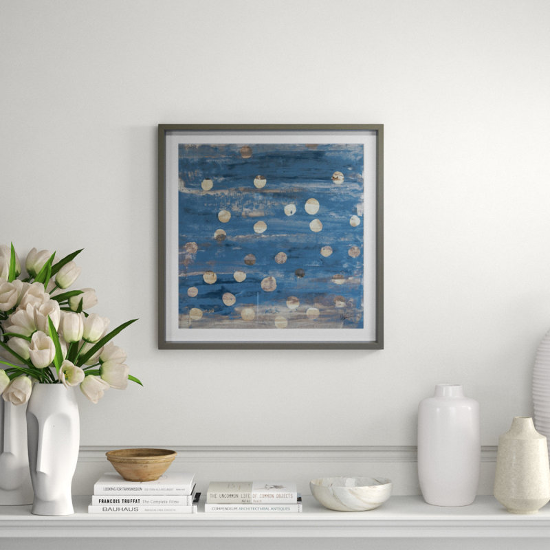 Argent 4 In Blue Print by Maeve Harris, 26" H x 26" W