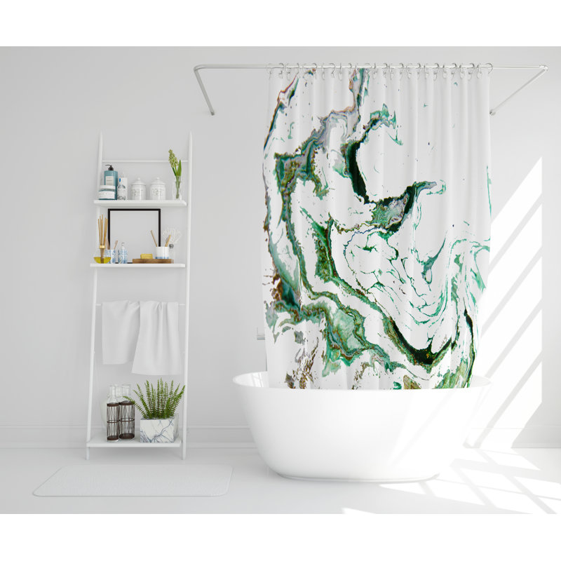 Georgetta Polyester Shower Curtain, 168cm H x 168cm W