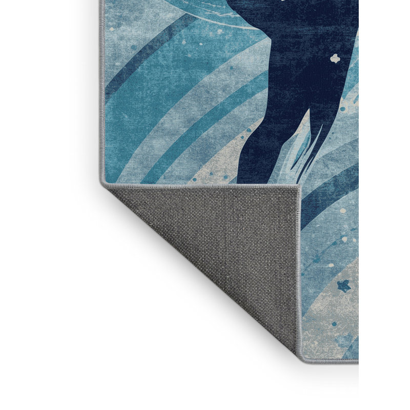 Tapis bleu pâle et luxueux Soft, 2 x 4