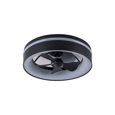 18'' 5-Blade RGB Ceiling Fan with Dimmable LED Light and Remote，6-Speed Reversible Fandelier