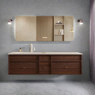 Armoire de salle de bain de style moyen-ancien