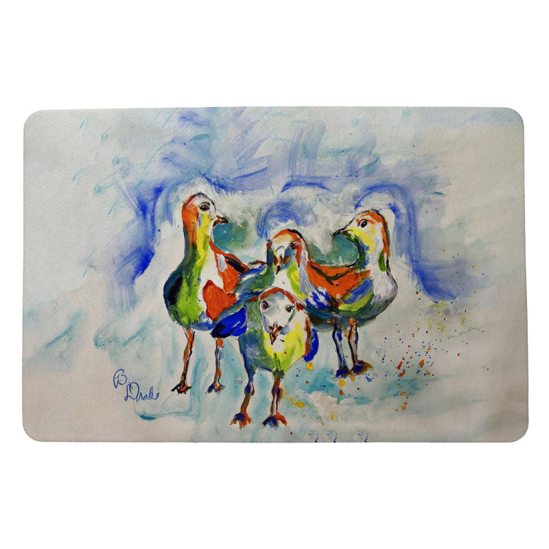 Tapis d'entrée antidérapant pour l'extérieur Sea Gull Guys 26 po x 18 po