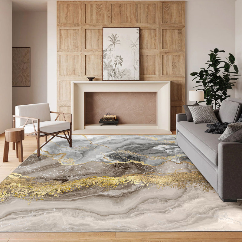 Tapis d'entrée de luxe - tissu 100% velours, 3,3 x 9,8 pi | Semelle 100% coton, hauteur des poils: 0,4 po, hauteur totale: 0,5 po | Antibactérien, antidérapant, lavable à la machine, impression numérique 3D | Conception élégante pour la décoration intérieure