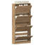 Shoe Cabinet 80 X 21 X 163.5 Cm Engineered Wood-1418837931
