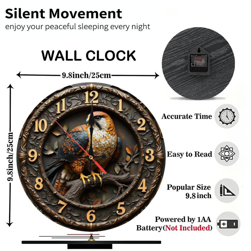 Horloge murale aigle