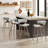 Binni 26.97" Boucle Upholstered Counter Bar Stool With Solid Wood Frame (Set of 4)-116571849
