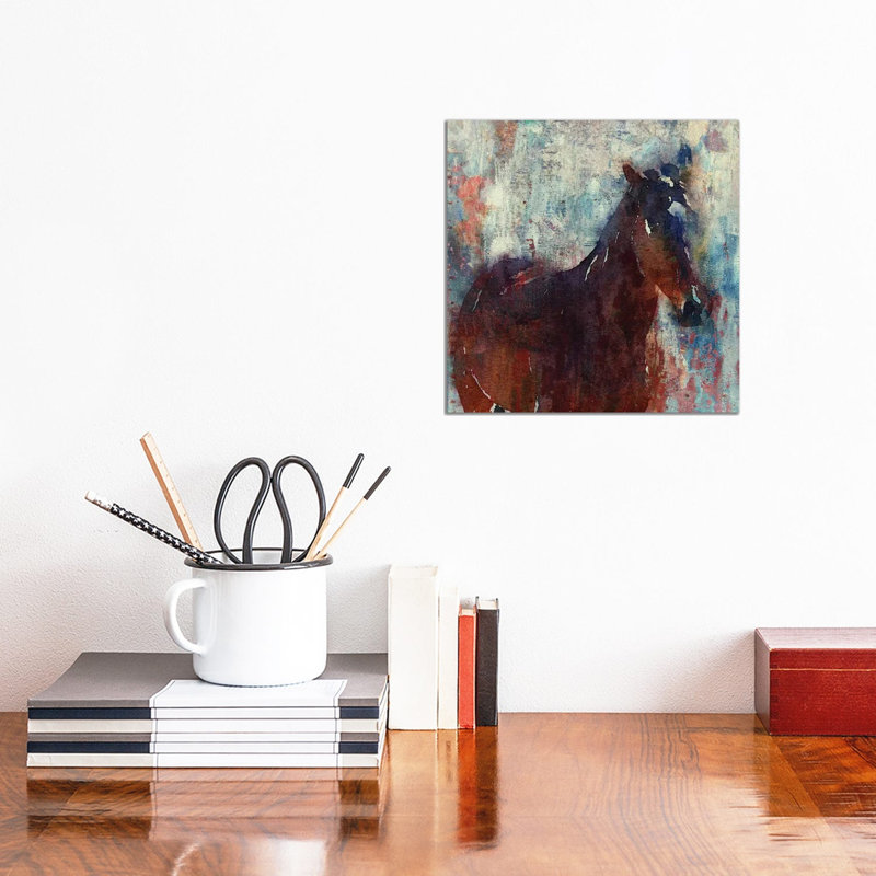 Wild Brown Horse by Irena Orlov - Gallery-Wrapped Canvas Giclée on Canvas, Wrapped Canvas, 30.48 cm H x 30.48 cm W