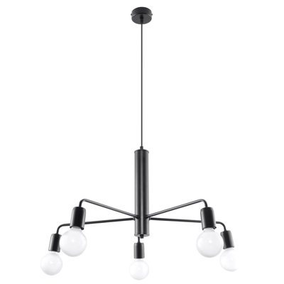 Carlsen 5 - Light Black Cluster Pendant