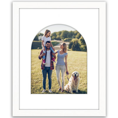 Picture Frame With Arch-Shaped Mat - Ideal For Any Room, Living Rooms, Dorm Room
