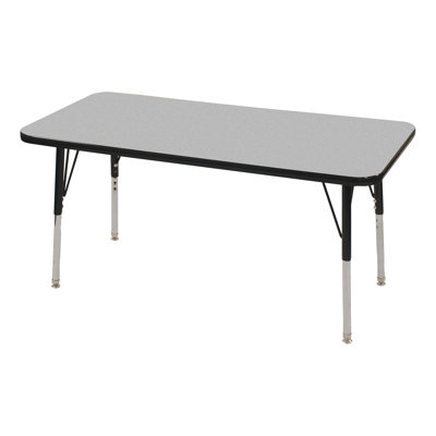 Rectangle Adjustable Height Classroom Activity Table for School and Home