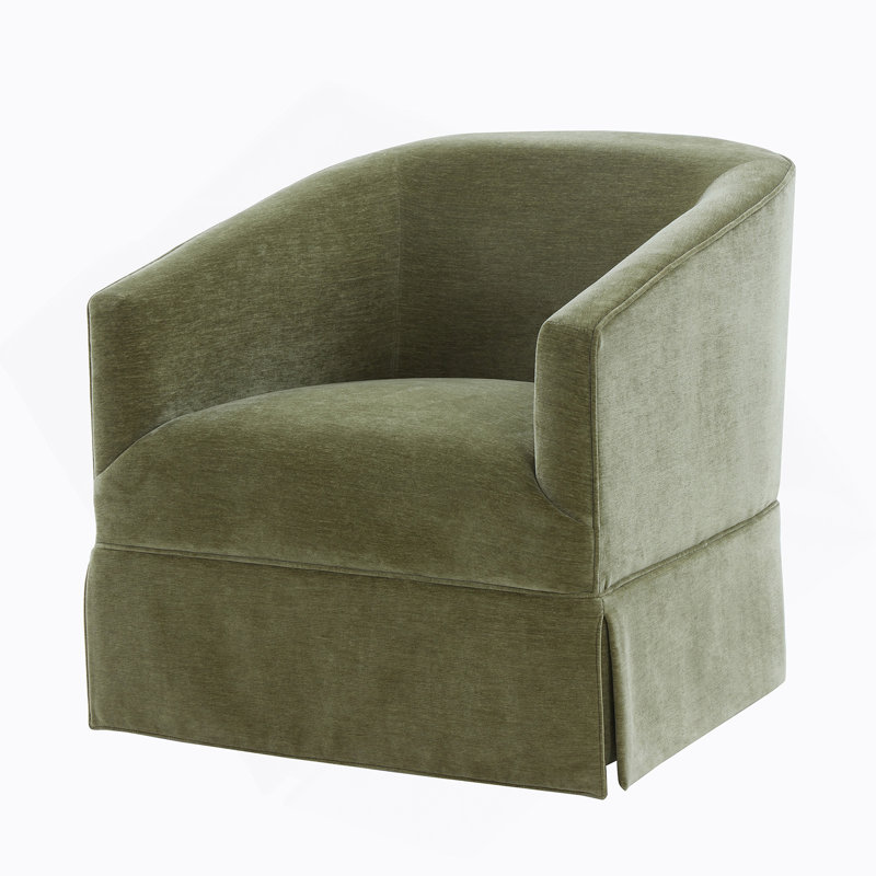 Chaise pivotante à jupe Elm Baltic, Vert