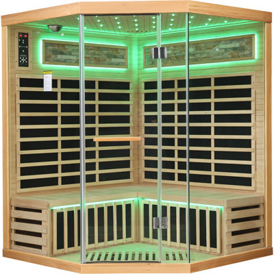 Sauna pentagonal de style familial