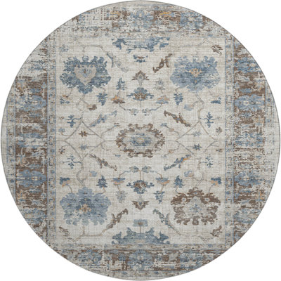 Premium Machine Washable Mundell Border Rug