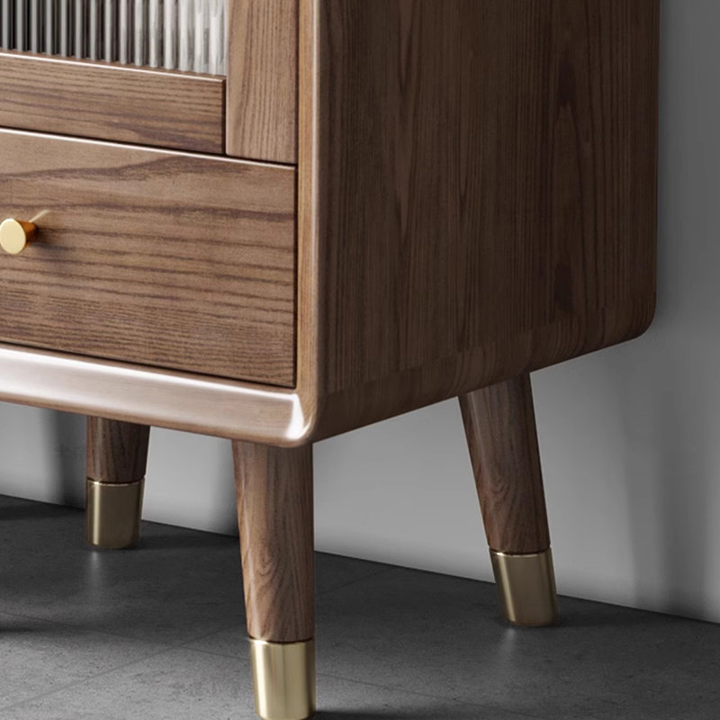 Simple armoire de rangement en bois massif, H 34,65 po x l 15,75 po x P 15,75 po