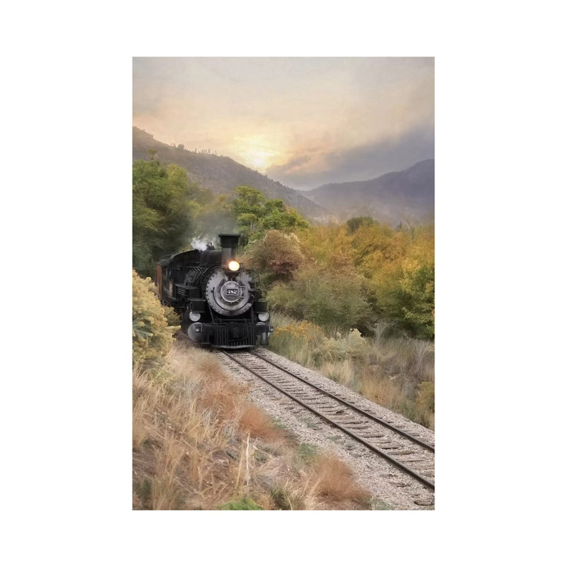 Durango Train At Sunset by Lori Deiter - Print on Canvas, 45.72cm H x 30.48cm W x 1.91cm D, Wrapped Canvas