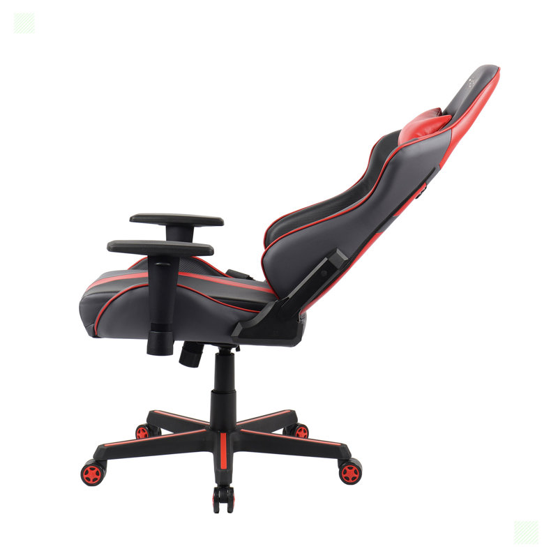 Fauteuil de jeu ergonomique à dossier haut, Rouge