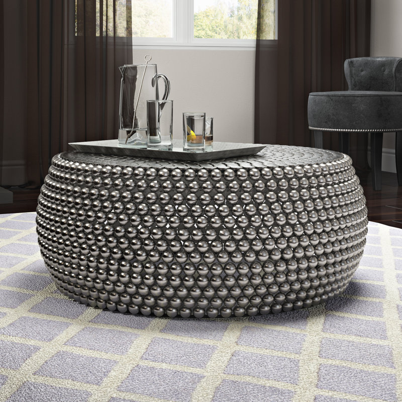 Diodorus Solid Coffee Table, Silver
