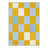 Liadan Gridlock Geometric Checkerboard Machine Washable Yellow / Blue / Beige Indoor Area Rug with Non-Slip Backing-128992438