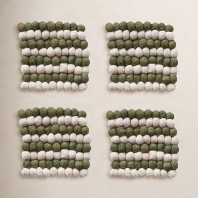 Handmade Wool Felt Coasters
