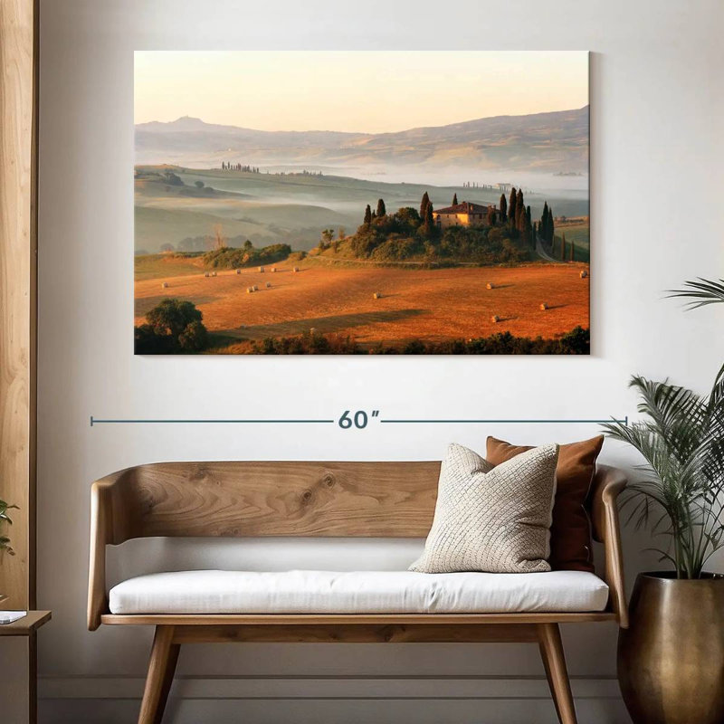 Alvord Tuscany Farmhouse, H 34 po x l 51 po