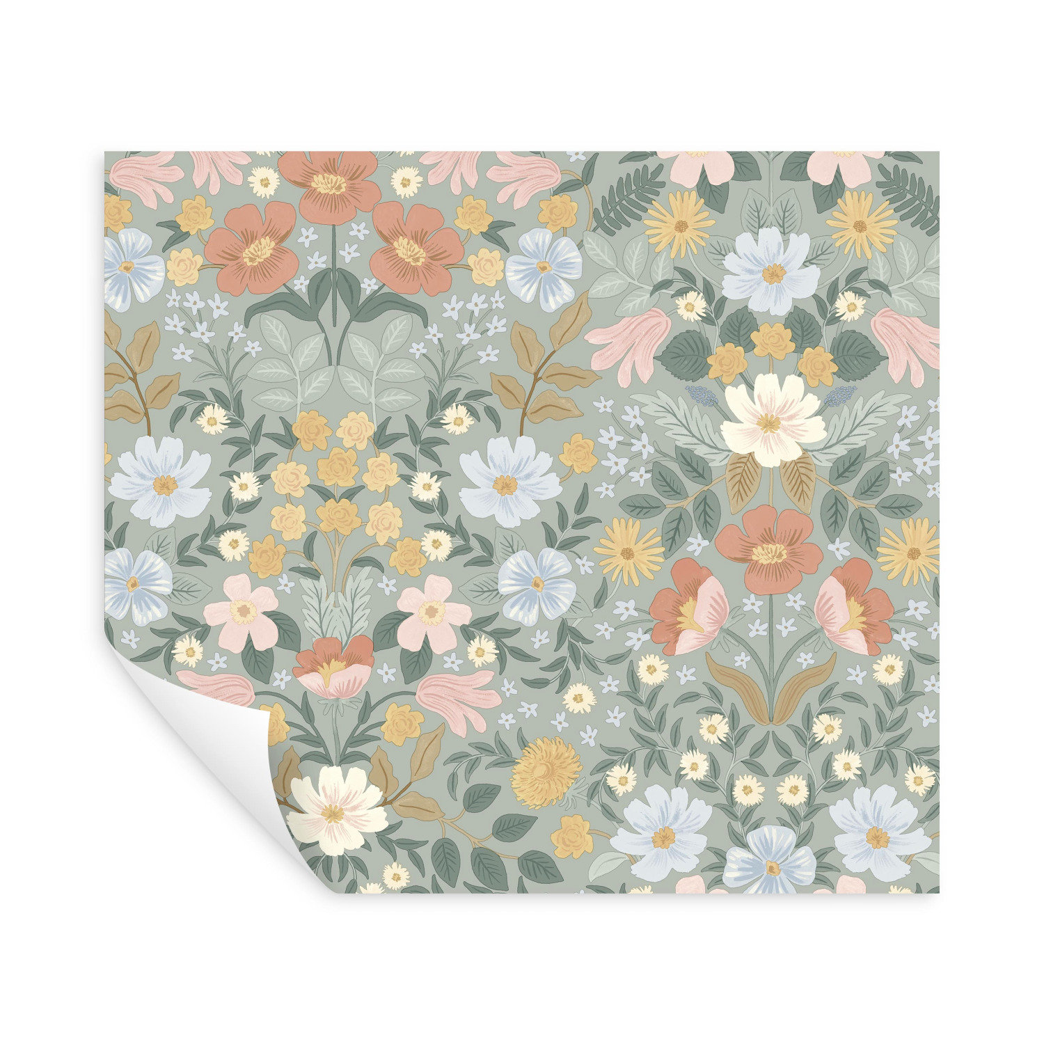 Bramble Garden Self-Adhesive Roll, Sage