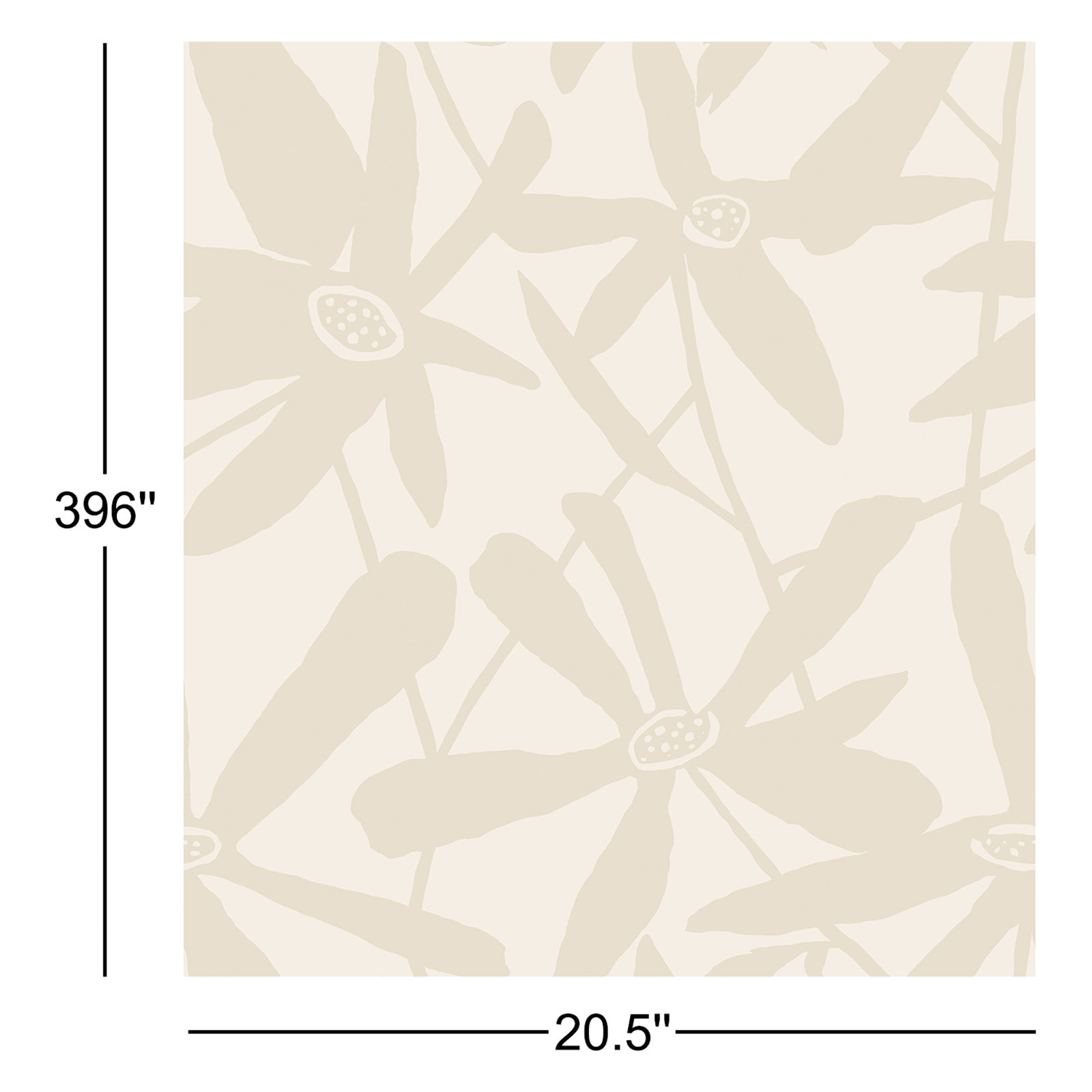 Brookstead Floral Wallpaper, Neutral