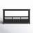 Black 57.8in 4-layer 3-drawer 3-compartment MDF Entry Table-1676604636