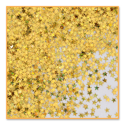 Étoiles holographiques confettis