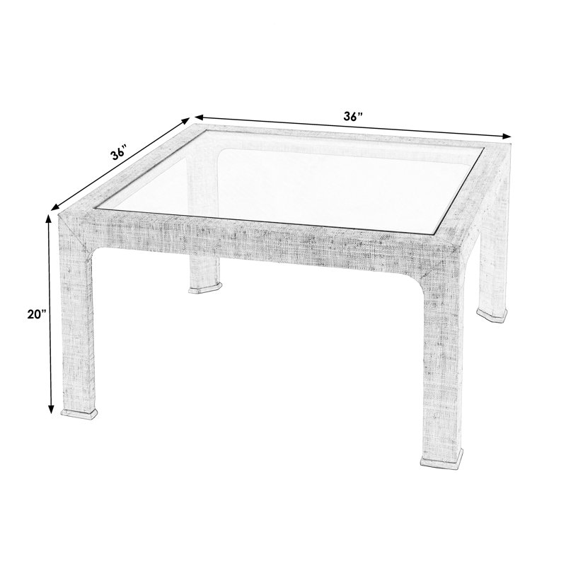 Chatham 4 Legs Coffee Table, Dark Gray