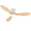 Ventilateur de plafond 42 po à 3 pales encastré moderne avec lumière et télécommande-619667116-619667114