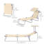 Chaise longue d'extérieur en métal Simrun-1419300155-1419300152