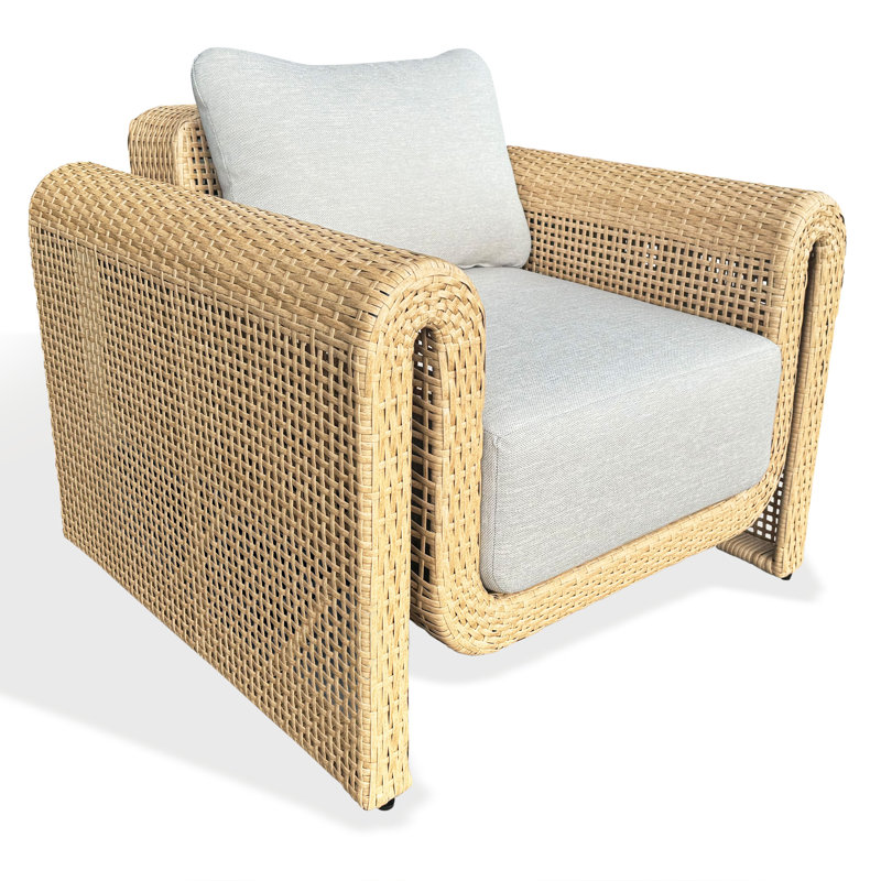 Chaise de patio en osier Adonia