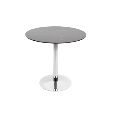 Lady Ceramic 32" Dining Table in Black