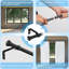 76cm Straight Tension Shower Curtain Rod & Hook Set-1715513786