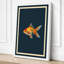 Solitary Goldfish Minimalist - Wrapped Canvas-1576562565-1576562575