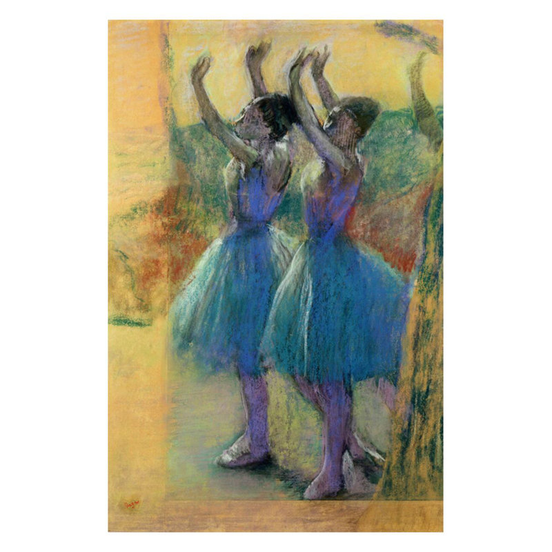 «Two Blue Dancers» par Edgar Degas - Estampe numérique, H 28 po x l 22 po