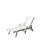 Outdoor Chaise Lounge Chair with 5-Position Reclining Backrest, Adjustable Height, Integrated Cup Holder, and Weather-Resistant HDPE Construction for Poolside Sunbathing and Patio Relaxation.-129594872
