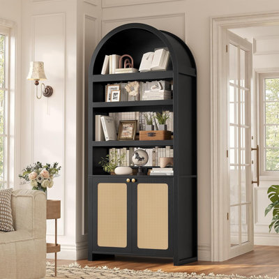 Bibliothèque de 81 po de hauteur avec arche 81 po