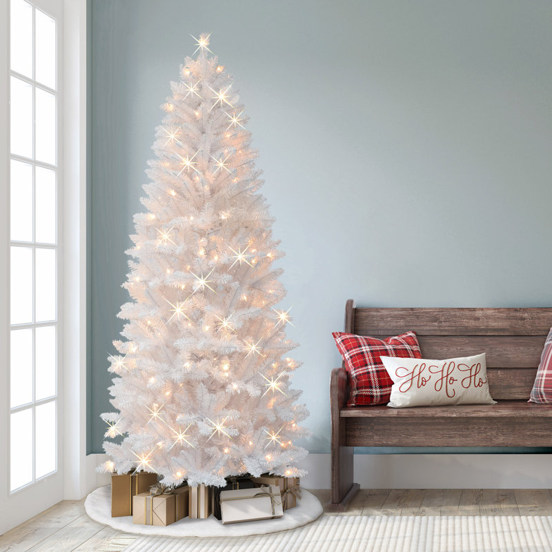 Haik 7' Lighted Artificial Pine Christmas Tree
