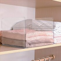  Cq acrylic 6PCS Shelf Dividers for Closets,Clear
