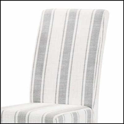 Comfortable Fabric Dining Chair with Thick Cushion and Durable Wood Frame for Everyday Meals and Social Gatherings