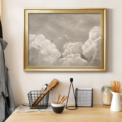 Painted Clouds II, toile encadrée de qualité supérieure - prête à être accrochée
