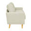 Canapé capitonné 67,7 po de largeur Mid-Century avec pieds en bois