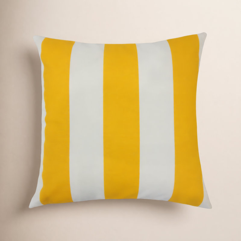 Kanha Striped Throw Pillow, 20" H x 20" W x 5" D, Citrus