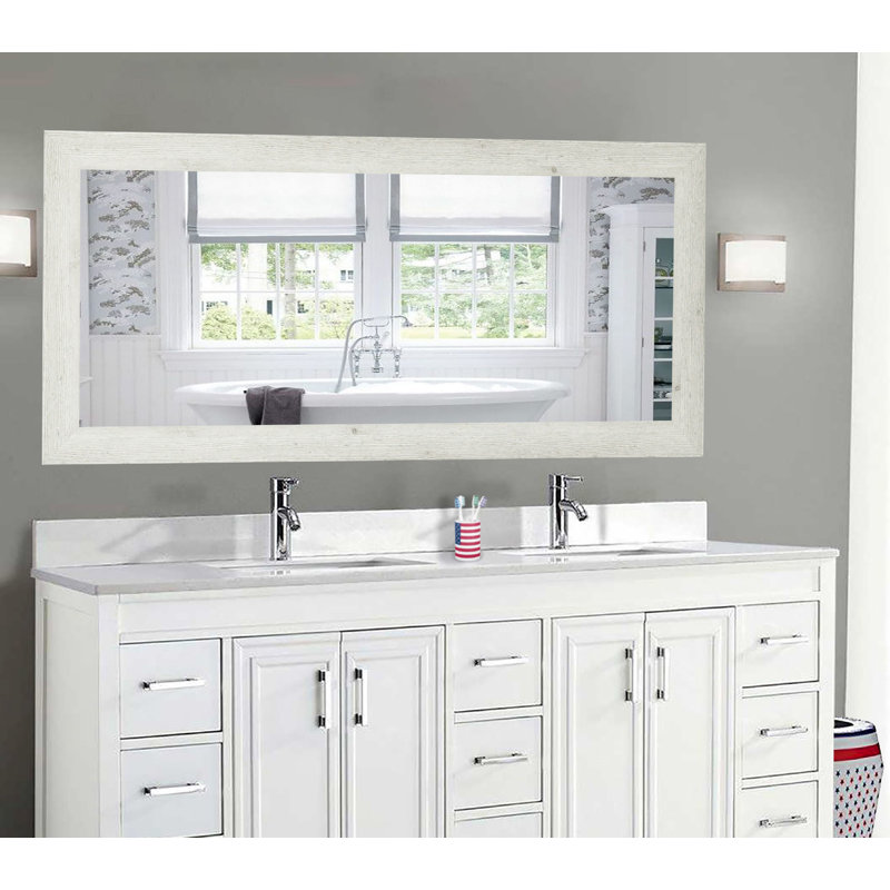 Miroir de salle de bain Hensel, H 36 po x l 77,5 po
