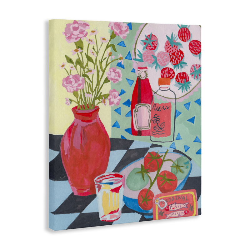 «Kitchen Sauces Still Life» par Melissa Wang, H 40 po x l 30 po