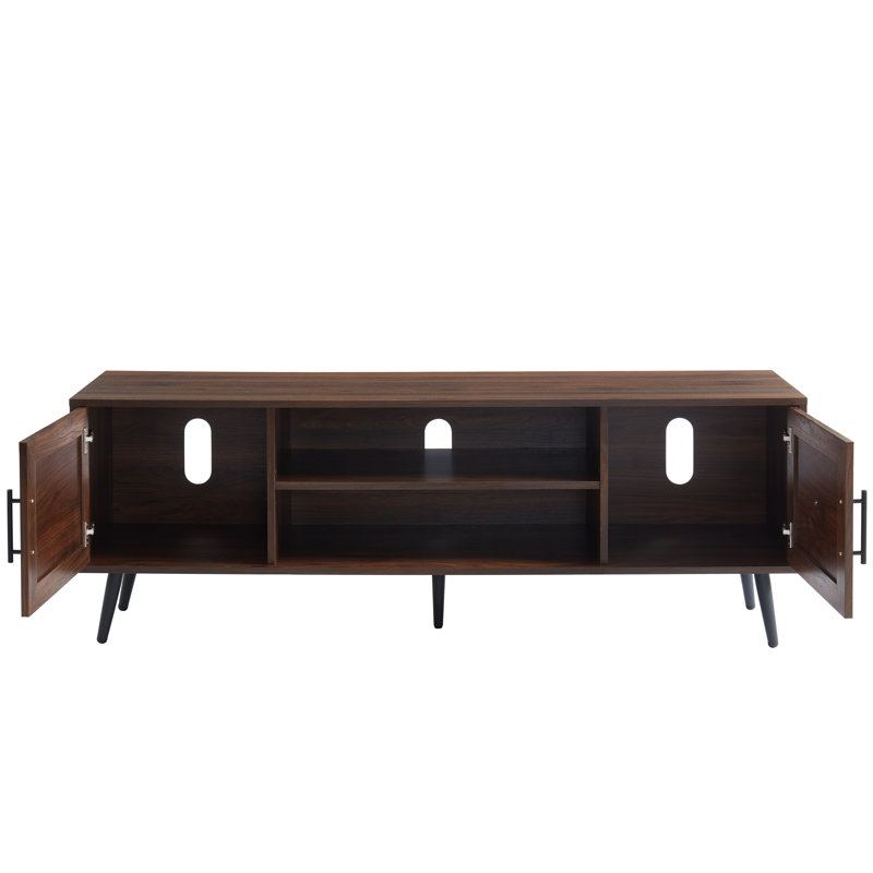 Bryner TV Stand for TVs up to 65", Dark Walnut