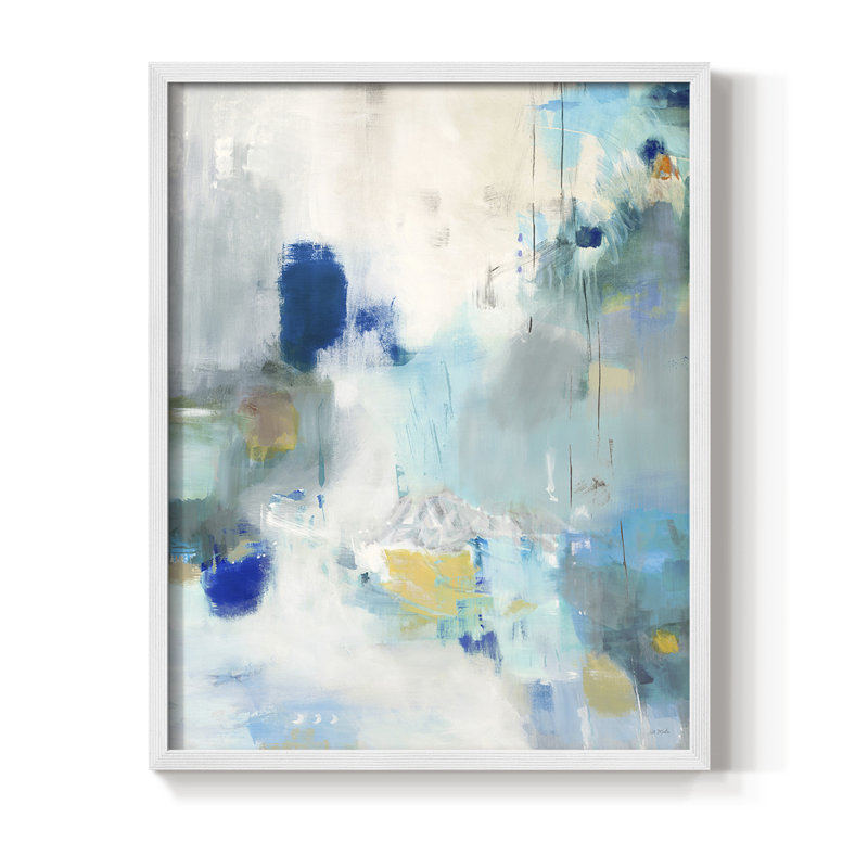 Reproduction encadrée Celeste Motion II - bois massif, H 28 po x l 22 po, Blanc