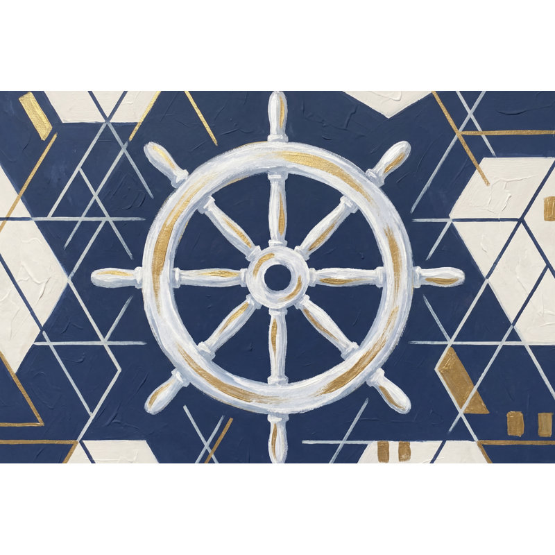 Panneau mural nautique, Non tissé, 120 po x 96 po
